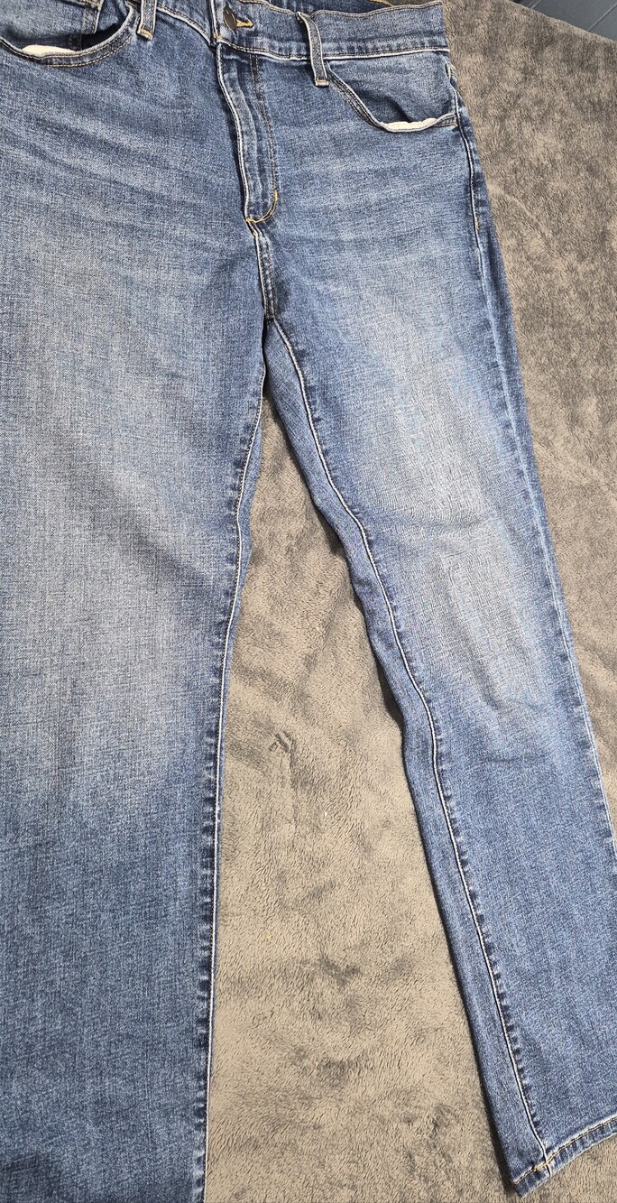 Joe’s Brixton men’s blue stretch jeans 36x32 zipper solid pockets Stright